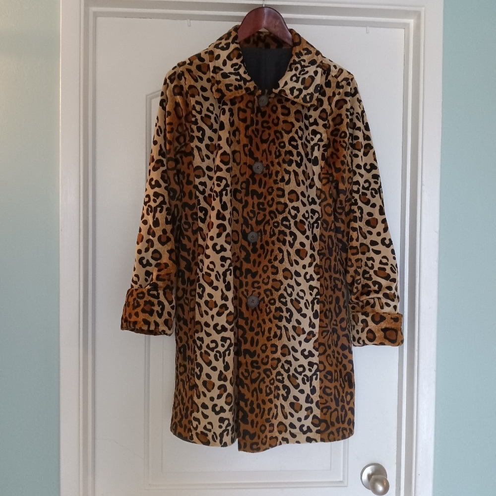 Dennis Basso Reversible Women's Coat Sz M